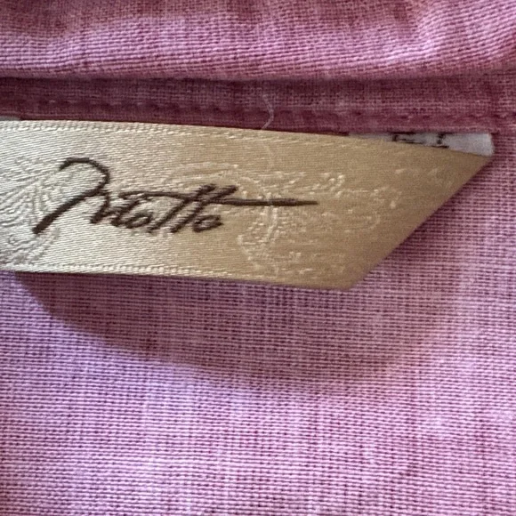 Motto Button Down Short Sleeved Top With Ruffles and Heavy Buttons Small - Picture 2 of 11